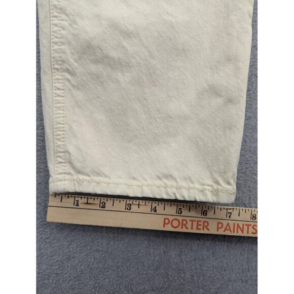 Old Navy Overalls Womens 6 Beige 100% Cotton Utility Bib Workwear Casual Comfort - Picture 8 of 13